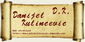 Danijel Kulinčević vizit kartica